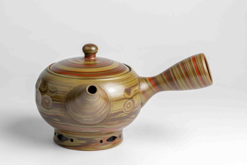 Yamano Gesso Nerikomi Kyusu - 240ml