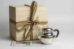 Pure Silver Si Ting Tea Pot - 70ml