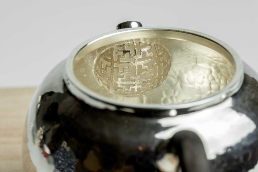 Pure Silver Jade Tea pot - 130ml