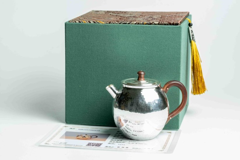 Pure Silver Hammered Tea Pot - 110ml