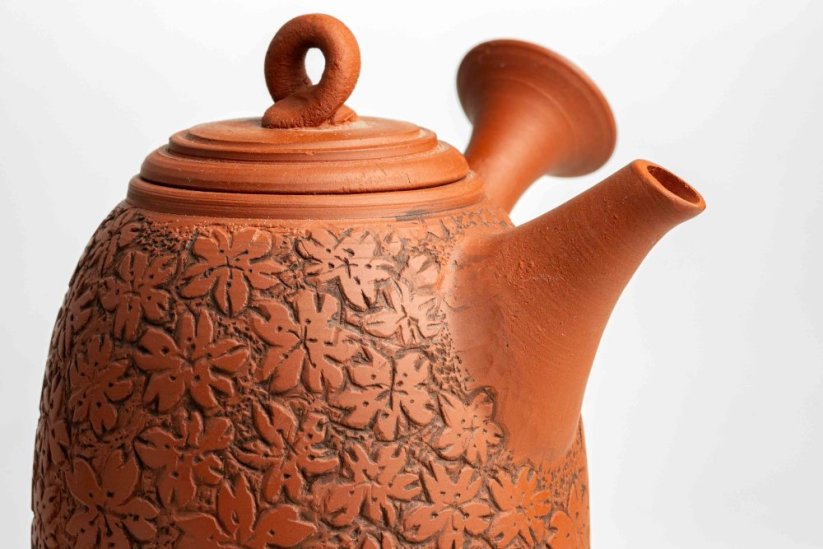 Konishi Yohei Kyusu Flower Carving - 250ml