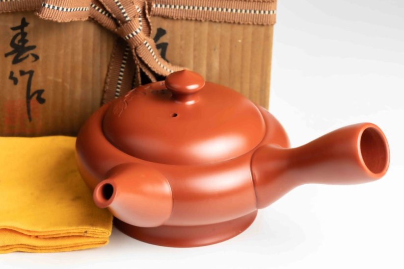 Vintage Gyokuharu Peony Kyusu - 170ml