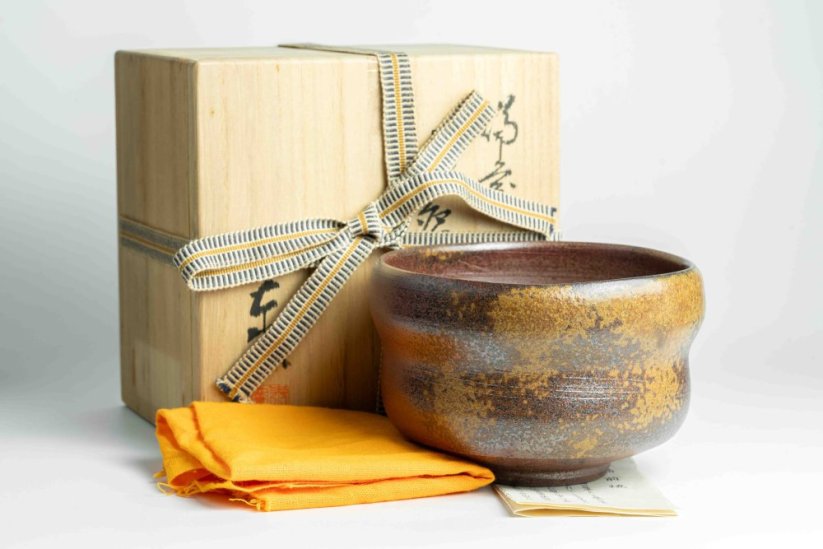 Taizan Gama Bizen Vintage Chawan