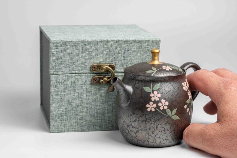 Shoryu Tenmoku Flower Teapot - 270ml