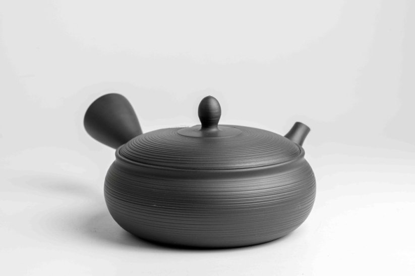 Tamamitsu Umehara Black Hira Kyusu - 230ml