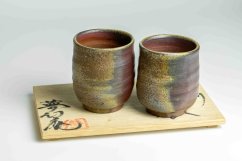 Yamaten Kiln Vintage Bizen Yunomi Set