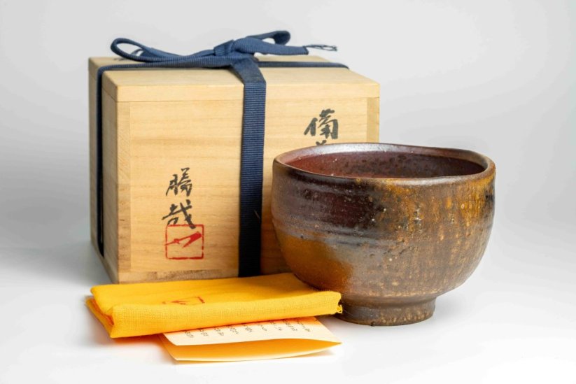 Vintage Katsuya Matsumoto Bizen-yaki Chawan