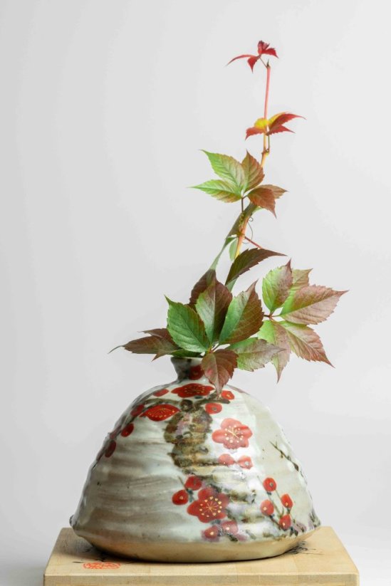 Tamaoki Yasuo Kenzan Ume Vase - 12cm