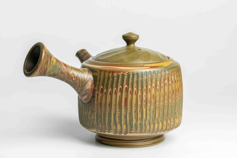 Rizen Tsuzuki Nerikomi Kyusu - 270ml