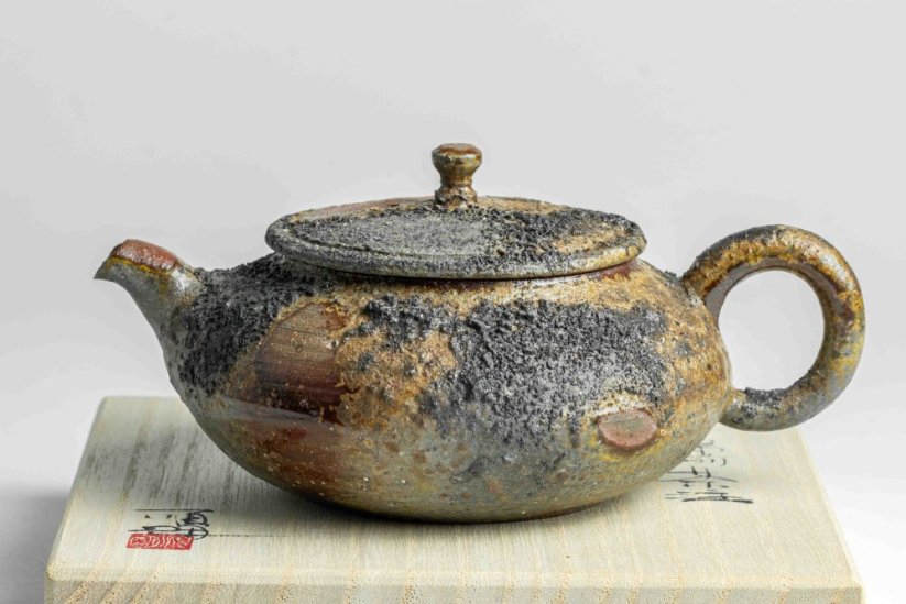 Masaaki Kobashi Yohen Kinsai Kyusu,  Gold Glazing - 130ml