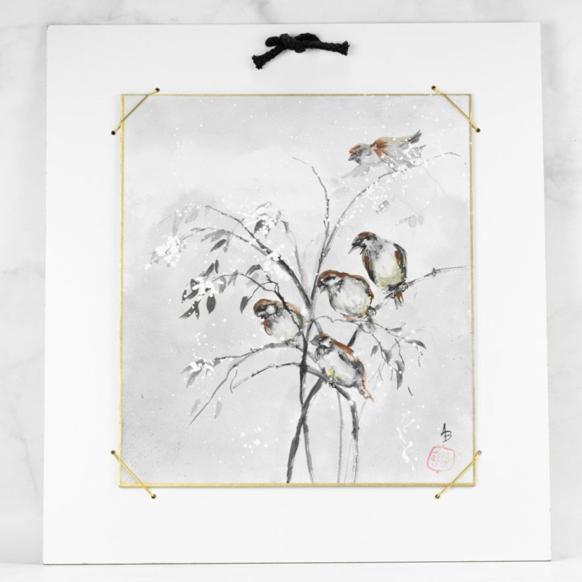 Sumie Shikishi - 24x27 cm - Havrani