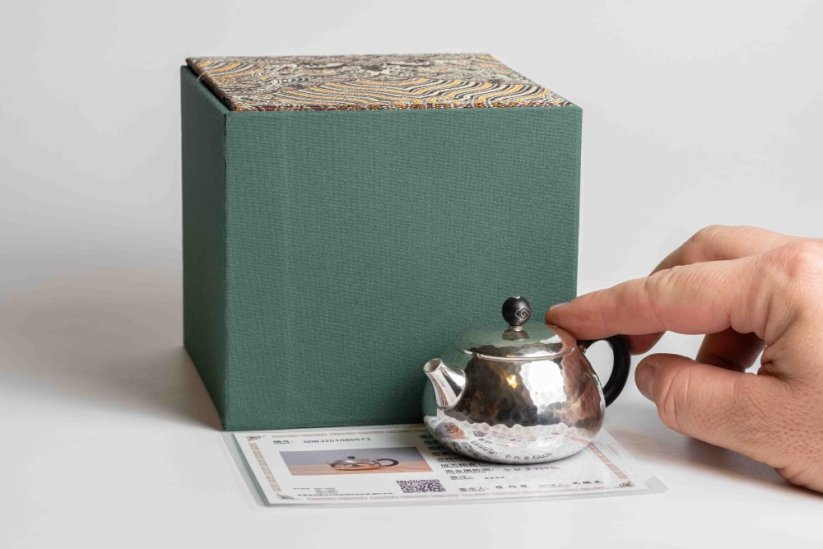 Pure Silver Hammered Tea Pot - 80ml