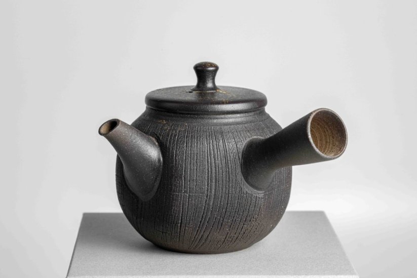 Jinshu Yohen Black Hexagonal Kyusu - 150ml