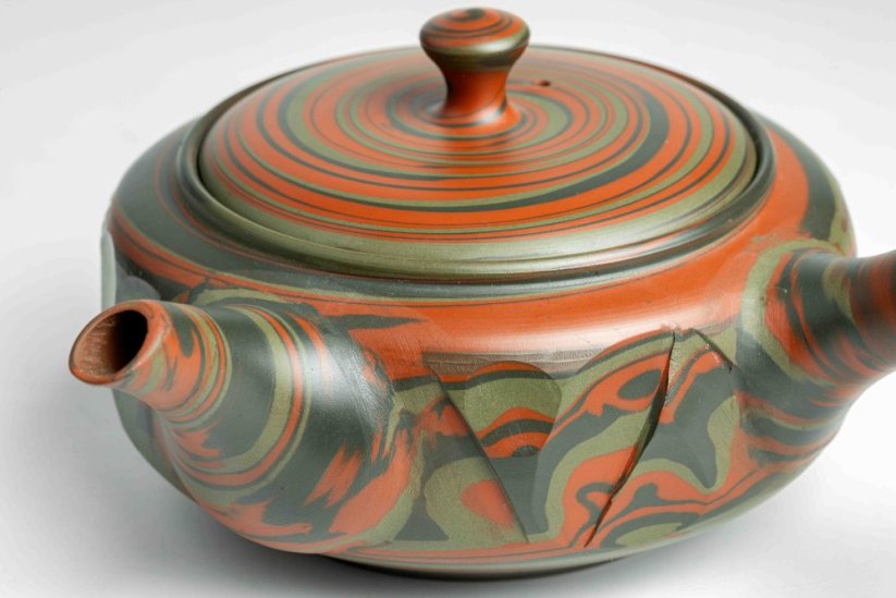 Hozan Sawada Nerikomi Hira Kyusu - 200ml