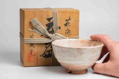 Vintage Hattori Kaname Hagi-yaki Chawan
