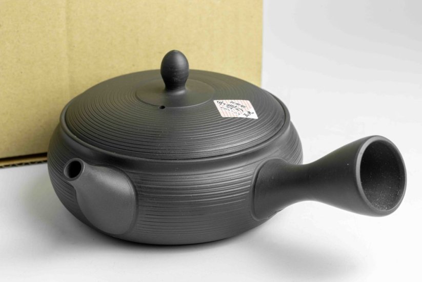 Tamamitsu Umehara Black Hira Kyusu - 230ml