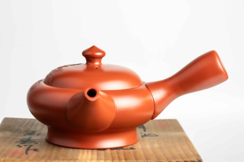 Vintage Gyokuharu Peony Kyusu - 170ml