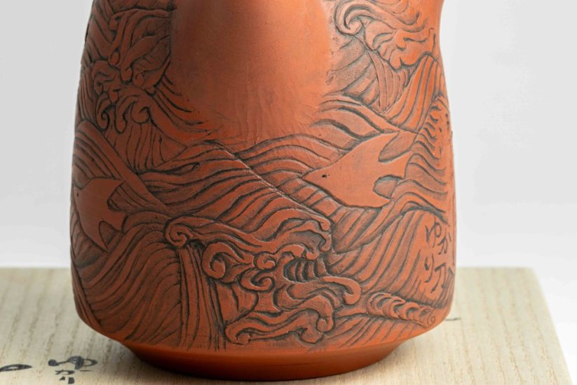 Konishi Yohei Kyusu Waves Carving - 260 ml