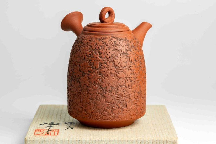 Konishi Yohei Kyusu Flower Carving - 250ml