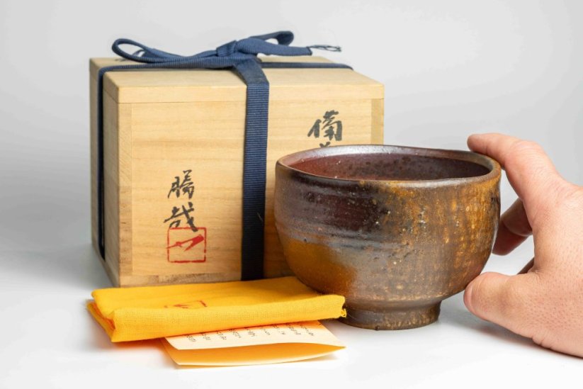 Vintage Katsuya Matsumoto Bizen-yaki Chawan