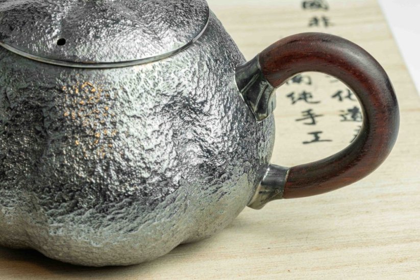 Pure Silver Black Pumpkin Tea pot - 120ml