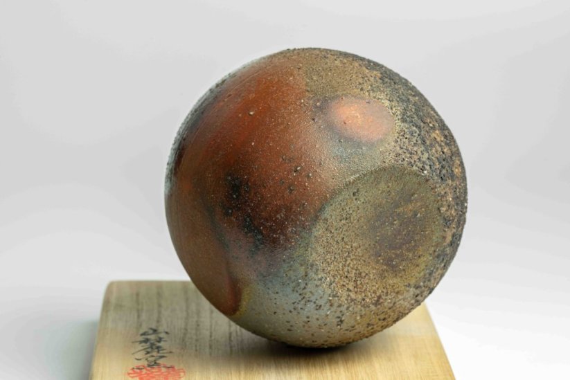 Sanroku Kiln Bizen Kake-hanaire Vase - 10cm