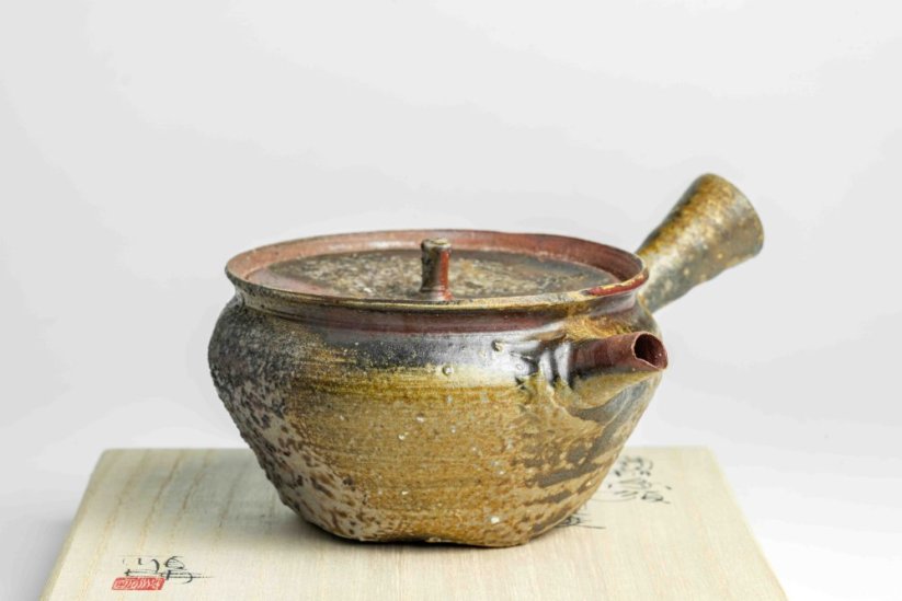 Masaaki Kobashi Yohen Kinsai Kyusu,  Gold Glazing - 185ml