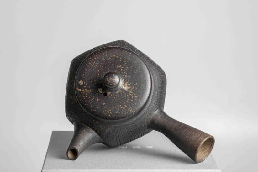 Jinshu Yohen Black Hexagonal Kyusu - 150ml