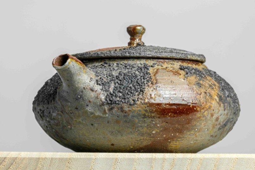 Masaaki Kobashi Yohen Kinsai Kyusu,  Gold Glazing - 130ml