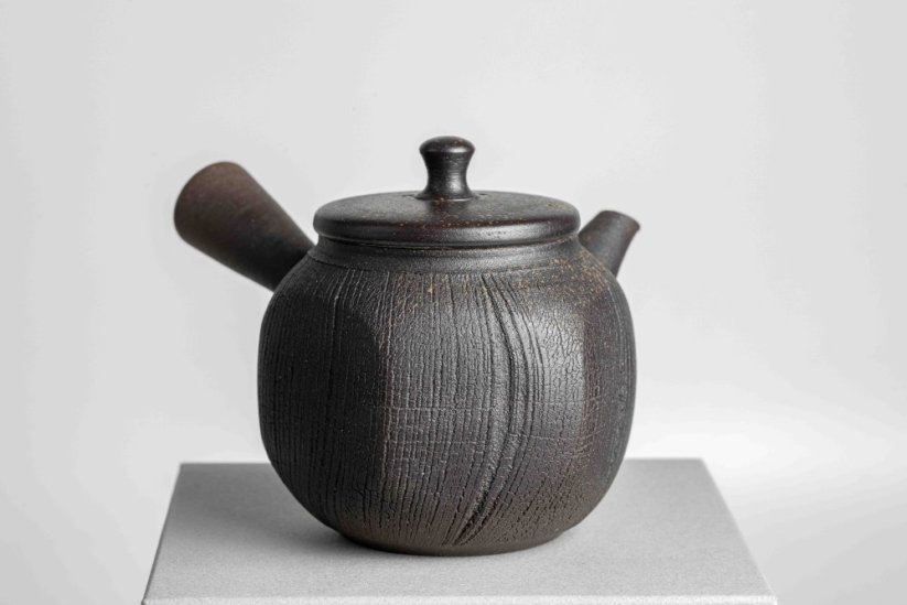 Jinshu Yohen Black Hexagonal Kyusu - 150ml