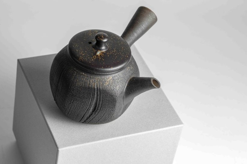 Jinshu Yohen Black Hexagonal Kyusu - 150ml