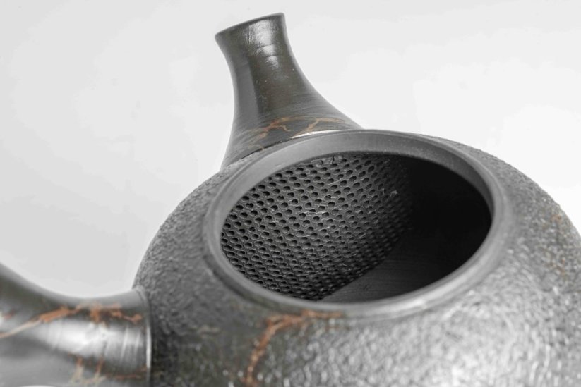 Koshin Marble Seaweed Kyusu - 130ml
