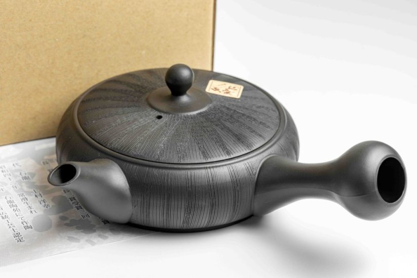 Uemura Natsue  Black Hira Kyusu - 200ml