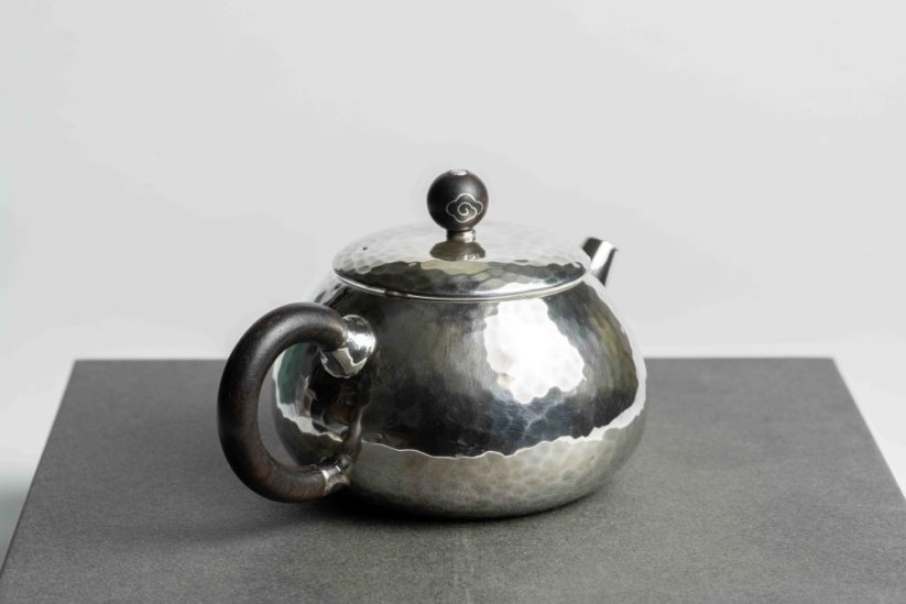 Pure Silver Hammered Tea Pot - 80ml
