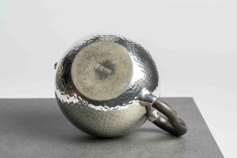 Pure Silver Hammered Tea Pot - 130ml
