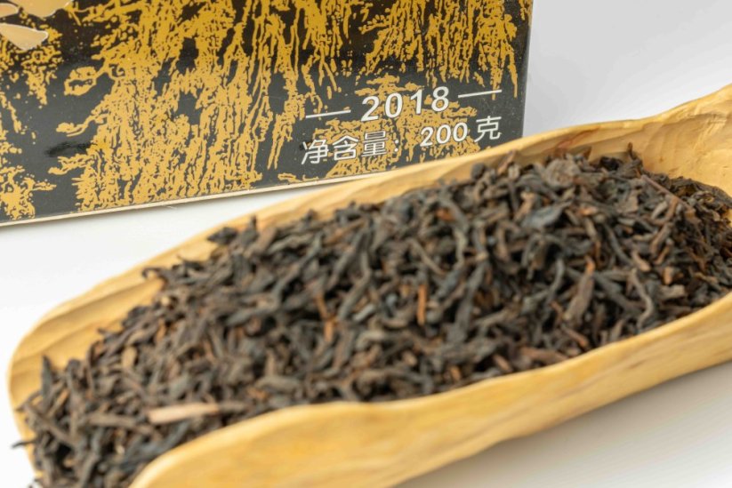 Wuzhou Liu Bao 7053 Black Box 200g - 2012/2018 - Weight: 50g