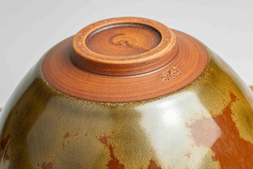 Kato Fujiyama Gold Crystal Tenmoku Chawan