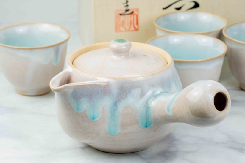 Tenryu Kiln Hagiyaki Set - 320ml + 5*100ml
