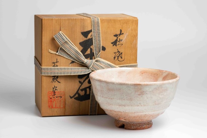 Vintage Hattori Kaname Hagi-yaki Chawan