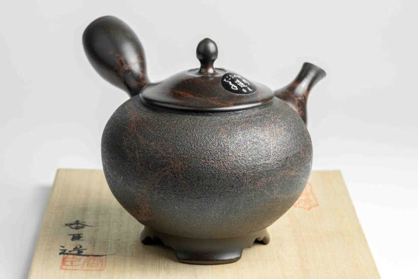 Koshin Marble Seaweed Kyusu - 300ml