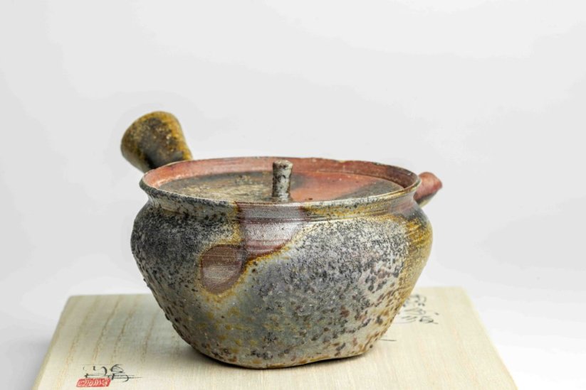 Masaaki Kobashi Yohen Kinsai Kyusu,  Gold Glazing - 185ml