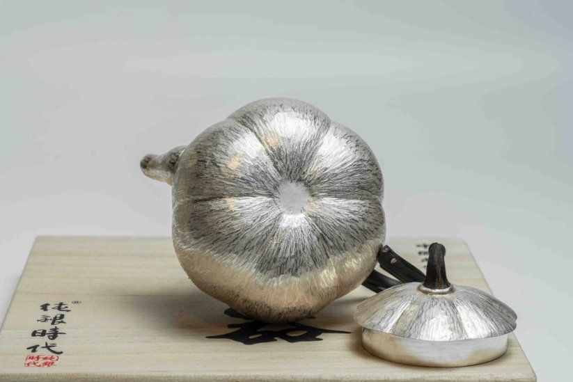 Pure Silver Pumpkin Tea Pot - 140ml